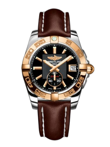 Galactic 36 Automatic Stainless Steel / Rose Gold / Volcano Black / Calf