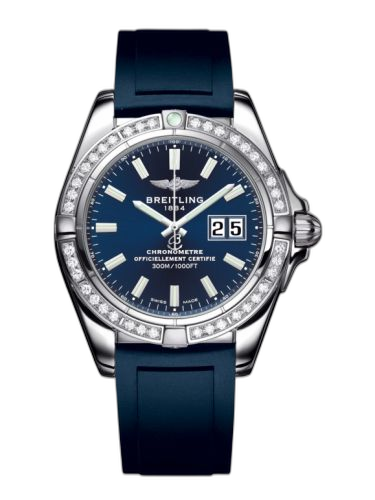 Galactic 41 Stainless Steel / Diamond / Horizon Blue / Rubber