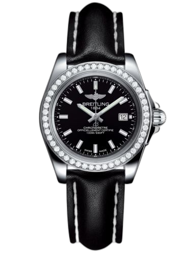Galactic 32 Sleek Edition Stainless Steel / Diamond / Trophy Black / Calf