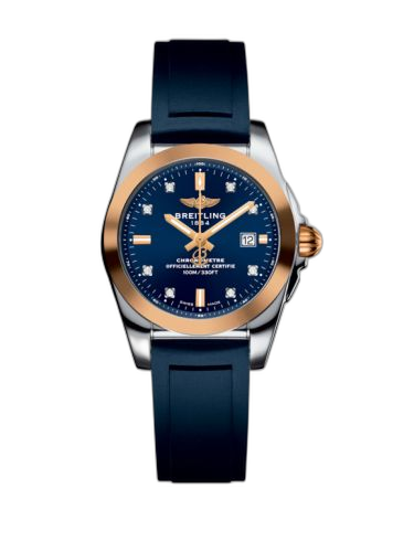 Galactic 29 Stainless Steel / Rose Gold / Horizon Blue Diamond / Rubber