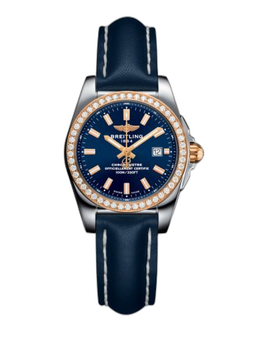 Galactic 29 Stainless Steel / Rose Gold / Diamond / Horizon Blue / Calf