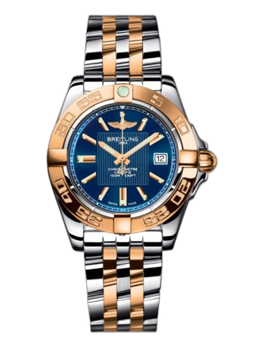 Galactic 32 Stainless Steel / Rose Gold / Metallica Blue / Bracelet