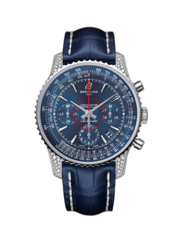 Montbrillant 01 Stainless Steel / Diamondworks / Aurora Blue / Croco