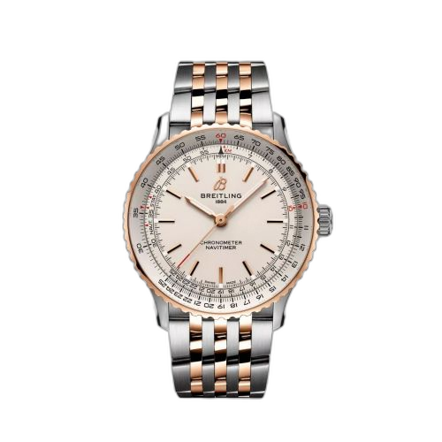 Navitimer Automatic 41 Automatic Stainless Steel - Red Gold / Silver / Bracelet