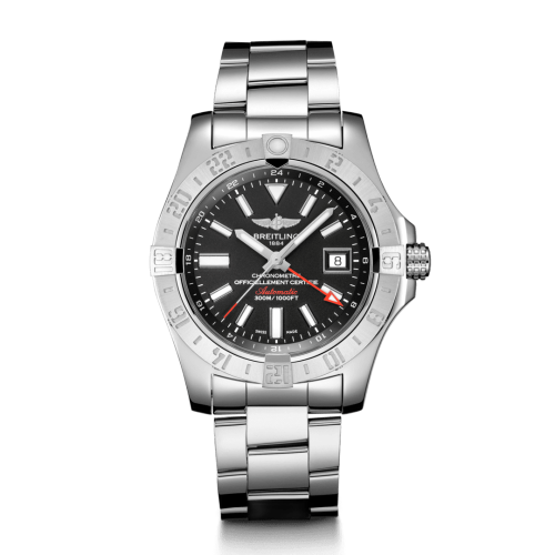 Avenger II GMT Stainless Steel / Volcano Black / Bracelet
