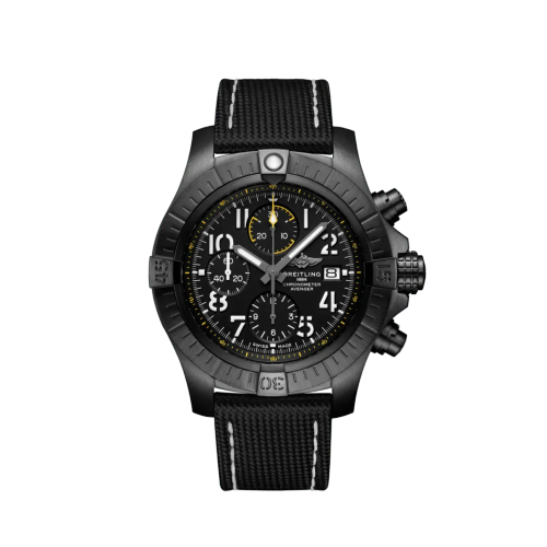 Avenger Chronograph 45 Night Mission / Black / Military / Pin