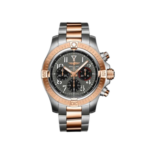 Avenger B01 Chronograph 45 Stainless Steel / Red Gold / Anthracite / Bracelet