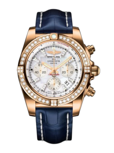 [HB011059.A698.731P] Chronomat 44 Rose Gold / Diamond / Pearl Diamond / Croco