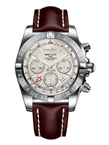 [AB042011.G745.437X] Chronomat 44 GMT Stainless Steel / Sierra Silver / Calf