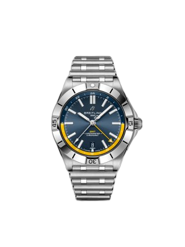 [A323981A1C1A1] Chronomat 40 GMT Stainless Steel / Blue / China