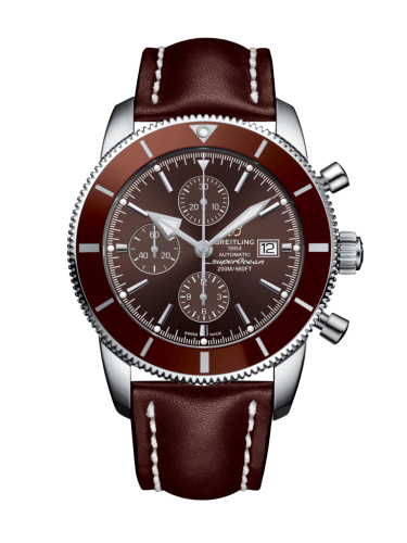 [A1331233/Q616/443X/A20BA.1] Superocean Heritage II 46 Chronograph Stainless Steel / Bronze / Bronze / Calf / Pin