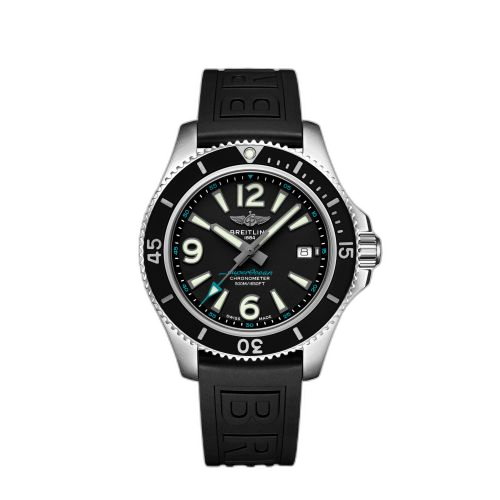 [A173666A1B1S1] Superocean 42 Stainless Steel / Black - Premiers de Cordée