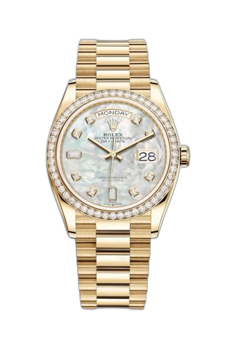 [128348RBR-0017 (aka: M128348RBR-0017)] Day-Date 36 Yellow Gold / Diamond / MOP-Diamond / President