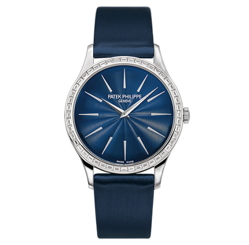 [4897/300G-001] Calatrava 4897 White Gold / Midnight Blue