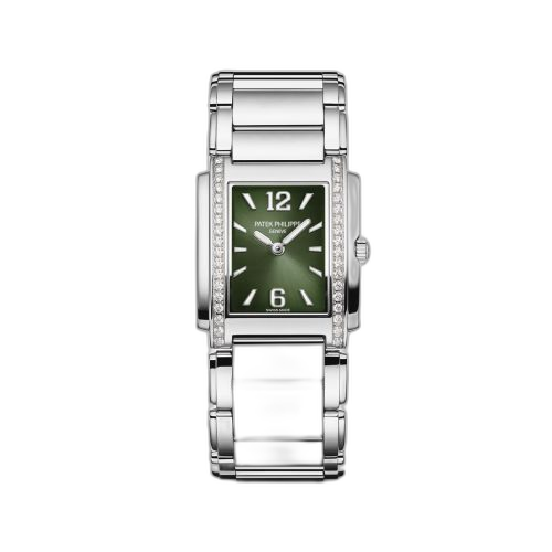 [4910/1200A-011] Twenty~4 Manchette Stainless Steel / Green