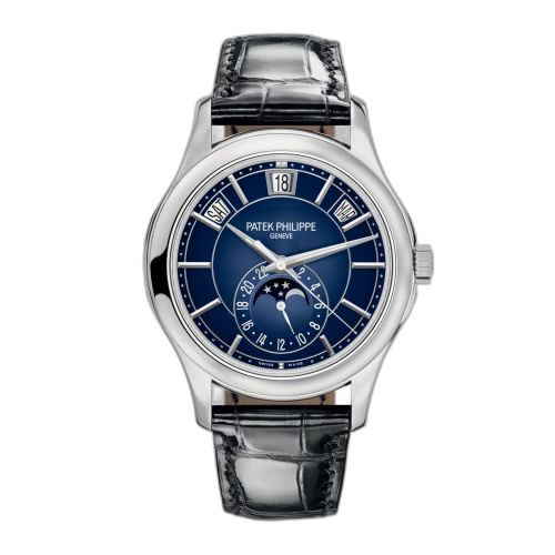 [5205G-013] Annual Calendar 5205 White Gold / Blue