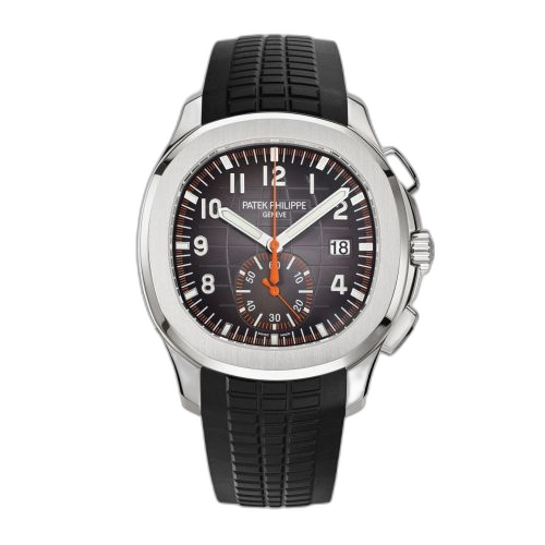 [5968A-001] Aquanaut Chronograph 5968 Stainless Steel / Black / Rubber