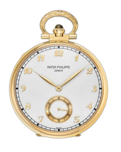 [992/121J] Pocket Watch Lepine Yellow Gold / Yosemite Valley