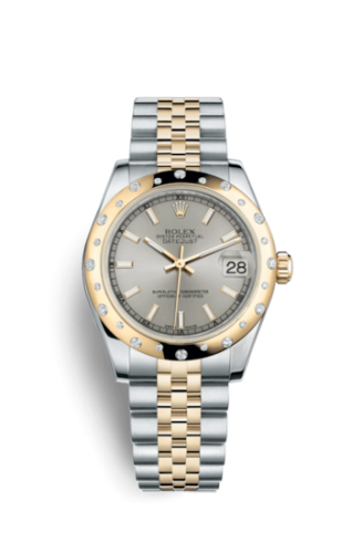 [178343-0028] Datejust 31 Rolesor Yellow Domed Diamond / Jubilee / Silver