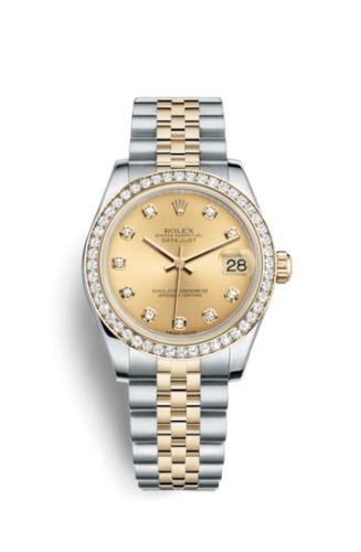 [178383-0001] Datejust 31 Rolesor Yellow Diamond / Jubilee / Champagne Diamond