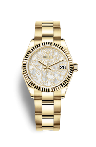 [278278-0021] Datejust 31 Yellow Gold / Fluted / Butterfly / Oyster