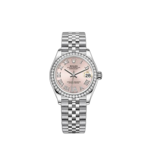 [278384rbr-0028] Datejust 31 Stainless Steel Diamond / Jubilee / Pink - Roman