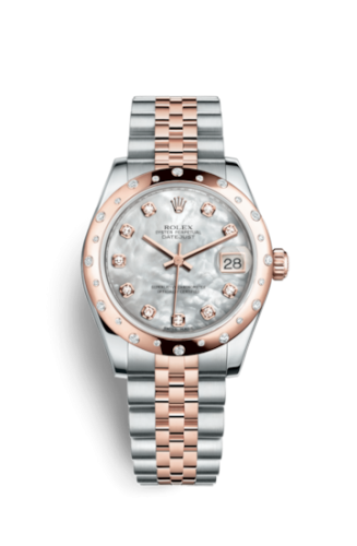 [178341-0004] Datejust 31 Rolesor Everose Domed Diamond / Jubilee / MOP