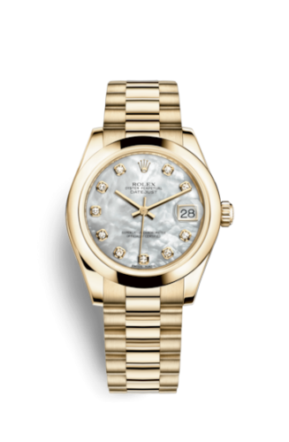 [178248-0025] Datejust 31 Yellow Gold Domed / President / MOP