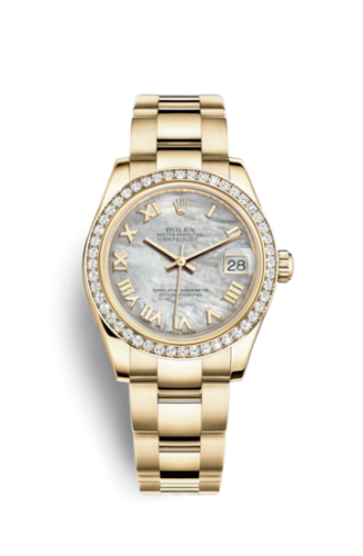 [178288-0054] Datejust 31 Yellow Gold Diamond / Oyster / MOP Roman