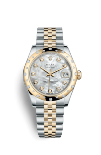 [178343-0017] Datejust 31 Rolesor Yellow Domed Diamond / Jubilee / MOP Diamond