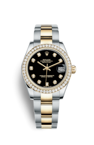 [178383-0054] Datejust 31 Rolesor Yellow Diamond / Oyster / Black Diamond