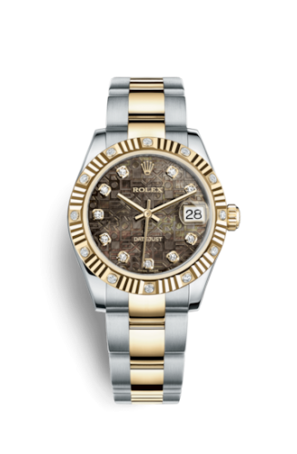 [178313-0054] Datejust 31 Rolesor Yellow Fluted Diamond / Oyster / Black MOP Computer