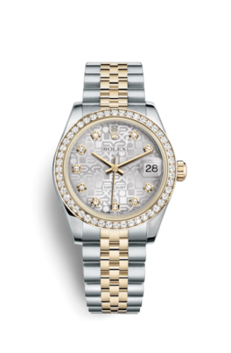 [178383-0010] Datejust 31 Rolesor Yellow Diamond / Jubilee / Silver Computer