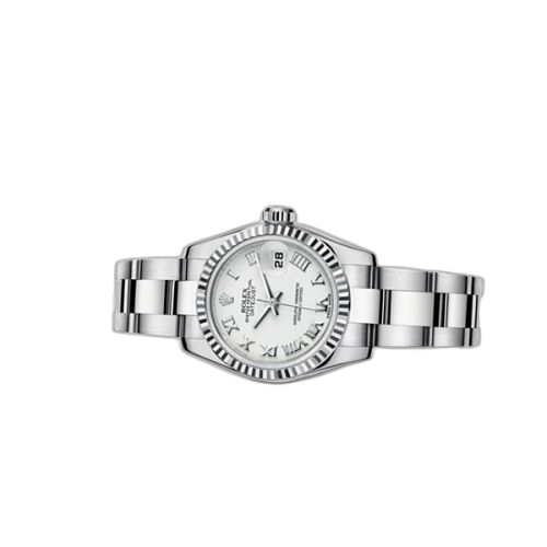 [179174-0094] Lady-Datejust 26 Fluted White Oyster