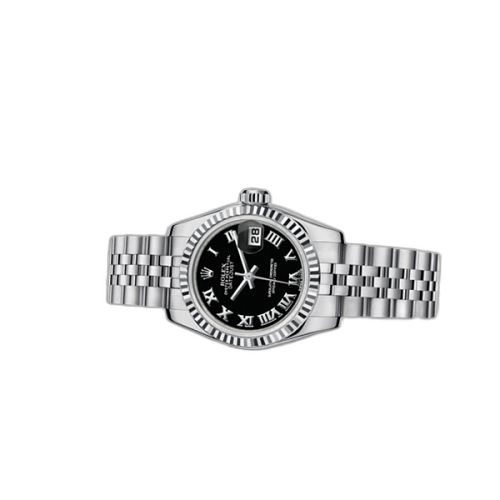 [179174-0096] Lady-Datejust 26 Fluted Black Jubilee