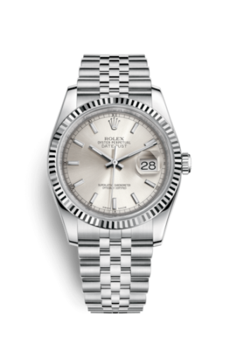 [116234-0080] Datejust 36 Stainless Steel Fluted / Jubilee / Silver