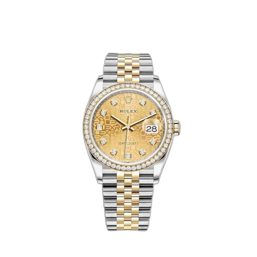 [126283RBR-0019] Datejust 36 Stainless Steel / Yellow Gold / Diamond / Champagne - Computer / Jubilee