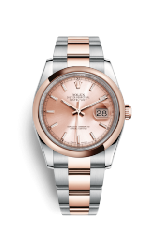 [116201-0059] Datejust 36 Rolesor Everose Domed / Oyster / Pink
