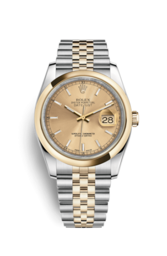 [116203-0142] Datejust 36 Rolesor Yellow Domed / Jubilee / Champagne