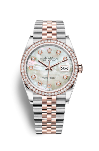 [126281RBR-0009] Datejust 36 Stainless Steel / Everose / Diamond / MOP Diamond / Jubilee