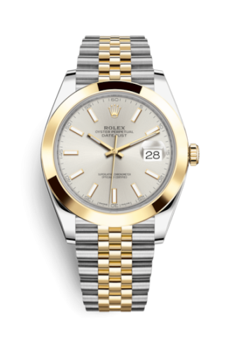 [126303-0002] Datejust 41 Rolesor Yellow Smooth / Jubilee / Silver