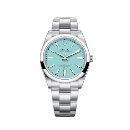 [124300-0006 (aka: M124300-0006)] Oyster Perpetual 41 Stainless Steel / Turquoise