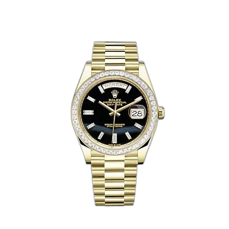 [228398TBR-0038] Day-Date 40 Yellow Gold - Diamond / Onyx