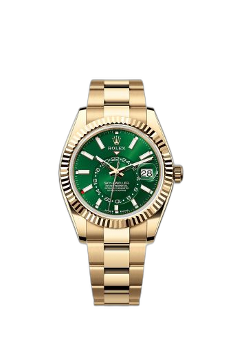 [336938-0007 (aka: m336938-0007)] Sky-Dweller Yellow Gold / Green / Oyster