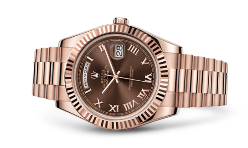 [218235-0035] Day-Date II Everose Chocolate Roman