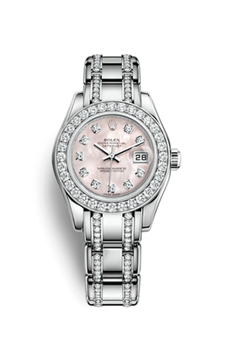 [80299-0018] Datejust Pearlmaster 29 White Gold Diamond Mother of Pearl Diamond
