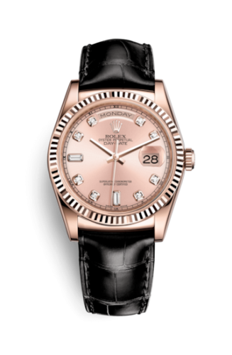 [118135-0065] Day-Date 36 Everose / Strap / Pink Diamond