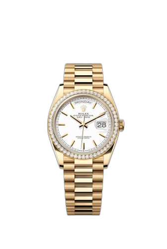 [128348RBR-0047] Day-Date 36 Yellow Gold Diamond / White / President