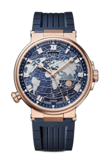 [5557BR/YS/5WV] Marine Hora Mundi 5557 Rose Gold / Blue / Rubber