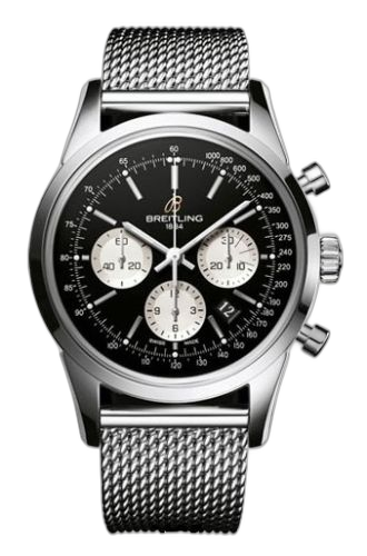 [AB015112/BA59/154A] Transocean Chronograph Stainless Steel / Reverse Panda / Limited Edition